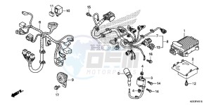 SH125D SH125i UK - (E) drawing SUB HARNESS/ IGNITION COIL