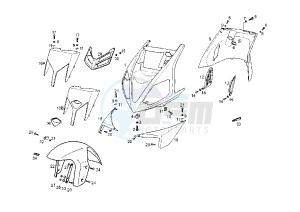 GP 1 EURO2 - 50 cc drawing FRONT SHIELD