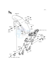 ER-6N ER650EEF XX (EU ME A(FRICA) drawing Front Fender(s)