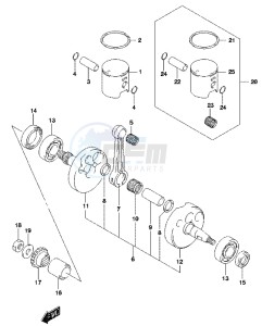 RM85L drawing CRANKSHAFT