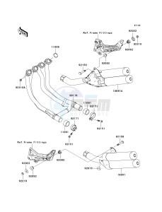 ZR 1000 A [Z1000] (A1-A3) A3 drawing MUFFLER-- S- -