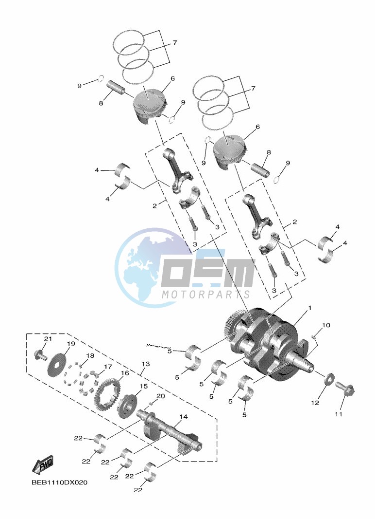 CRANKSHAFT & PISTON