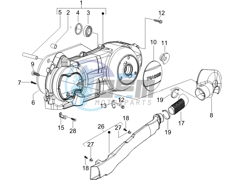 Crankcase cover - Crankcase cooling