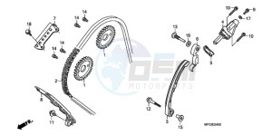 CB600FA3A UK - (E / ABS MKH ST) drawing CAM CHAIN/TENSIONER