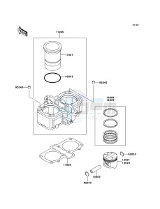 KLE500 KLE500-B1P GB XX (EU ME A(FRICA) drawing Cylinder/Piston(s)