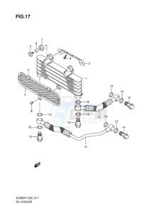 DL650 ABS V-STROM EU-UK drawing OIL COOLER