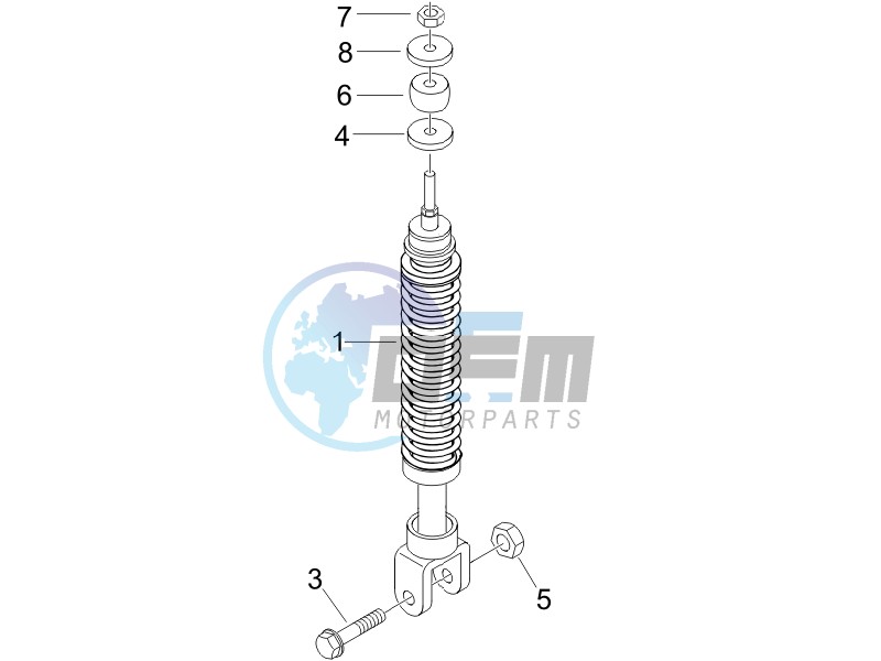 Rear suspension - Shock absorbers