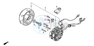 CB250 TWO FIFTY drawing GENERATOR