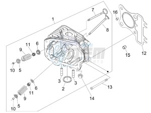 LXV 125 4T E3 drawing Head unit - Valve