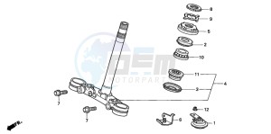 CB500S drawing STEERING STEM