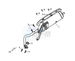 SYMPLY 50 drawing EXHAUST