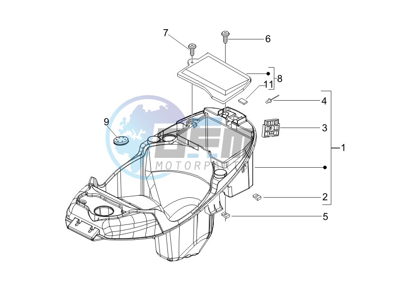 Helmet box - Undersaddle