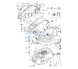 YZF R 125 drawing FUEL TANK 5D7B