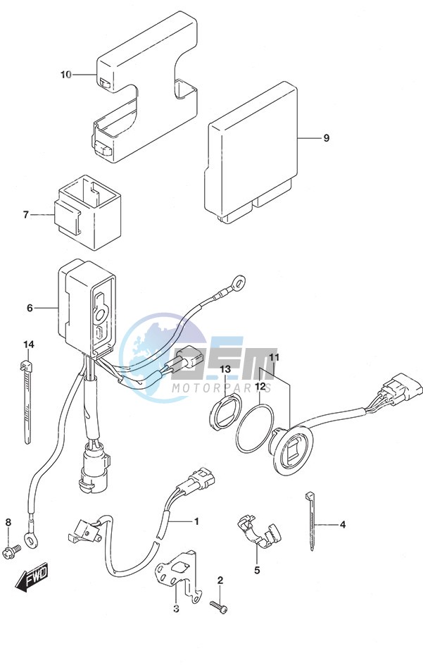 PTT Switch/Engine Control Unit High Thrust