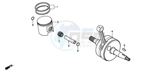 CR500R drawing CRANKSHAFT/PISTON