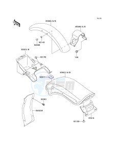 VN 800 A [VULCAN 800] (A6-A9) [VULCAN 800] drawing FENDERS