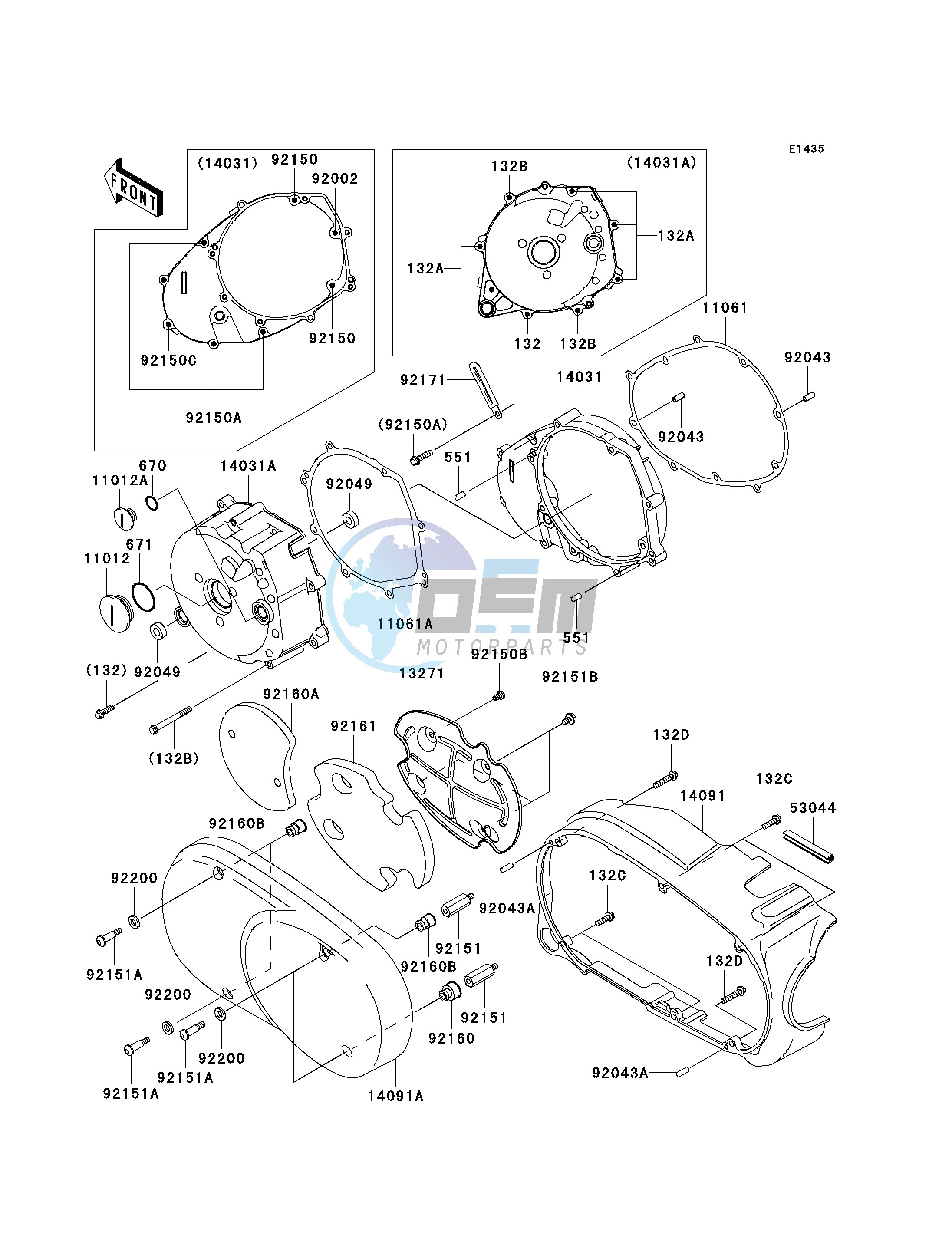 LEFT ENGINE COVER-- S- -