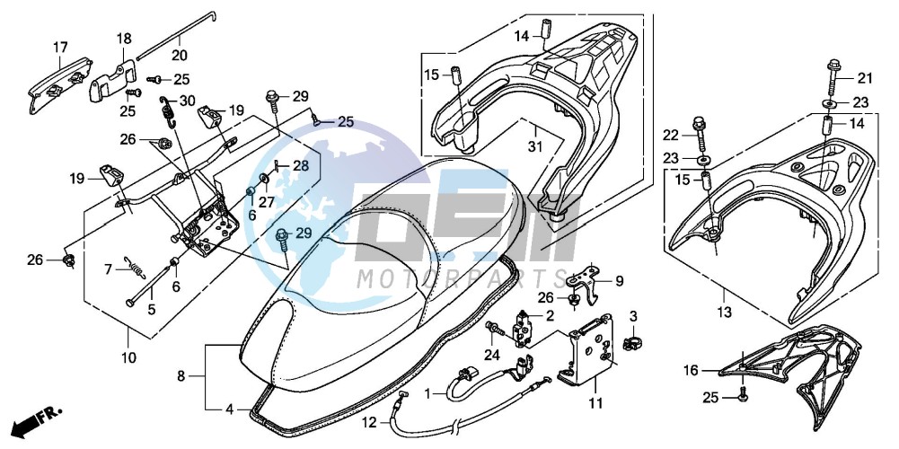 SEAT/REAR CARRIER