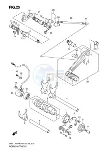 GSX1300R (E3-E28) Hayabusa drawing GEAR SHIFTING