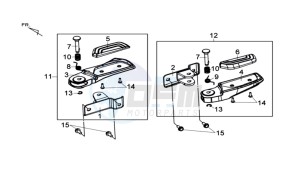 MAXSYM 600I ABS drawing FOOTREST L / R