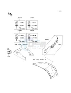 KVF 750 E [BRUTE FORCE 750 4X4I NRA OUTDOORS] (E8F-E9FA) E8F drawing IGNITION SWITCH