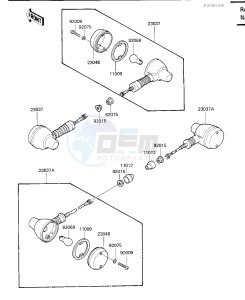 KL 650 A [KLR650] (A1-A5) [KLR650] drawing TURN SIGNAL