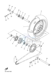 FZ1-N FZ1 (NAKED) 1000 (1EC9) drawing REAR WHEEL