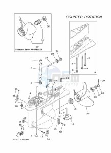 FL300BETX drawing PROPELLER-HOUSING-AND-TRANSMISSION-4