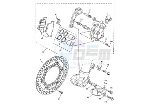 YZ 250 drawing FRONT BRAKE CALIPER