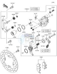 MULE PRO-DX KAF1000EHF EU drawing Rear Brake