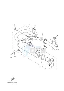 YXE700E YXE70WPXH WOLVERINE R-SPEC EPS (2MBD) drawing EXHAUST