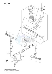 SV1000 (E3-E28) drawing CLUTCH MASTER CYLINDER (SV1000SK6 SK7)