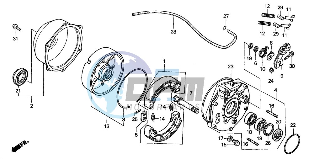 REAR BRAKE PANEL