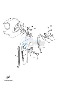 YFM125A YFM125GB GRIZZLY 125 (1PY2 1PY3 1PY1) drawing CAMSHAFT & CHAIN