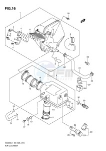 AN650 (E3-E28) Burgman drawing AIR CLEANER