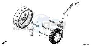 CBR500R England - (3ED) drawing GENERATOR