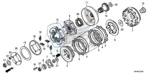 TRX420FPMD TRX420 Europe Direct - (ED) drawing CLUTCH