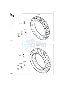 ER-6F EX650EFF XX (EU ME A(FRICA) drawing Tires