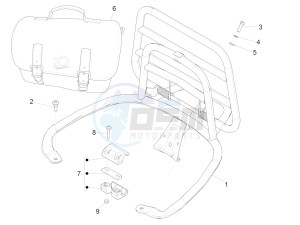 PRIMAVERA 150 4T 3V IE ABS-NOABS E3-E4 (EMEA, LATAM, APAC) drawing Rear luggage rack