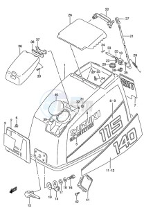 DT 140 drawing Engine Cover (1988)