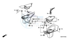 NT700VA F drawing FAIRING POCKET