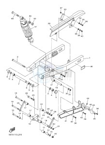 XVS950A (26P6) drawing REAR ARM & SUSPENSION