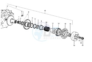 Beverly RST 125 drawing Driven pulley