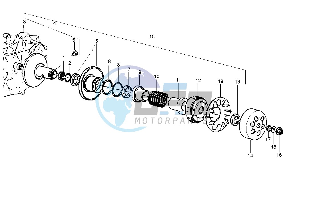 Driven pulley