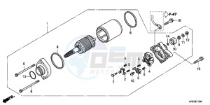 TRX500FPEC drawing STARTER MOTOR