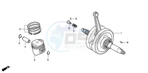 CRF100F drawing CRANKSHAFT/PISTON (CRF80F)