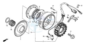 TRX350 FOURTRAX drawing GENERATOR