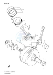 VL1500 BT drawing CRANKSHAFT