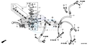 VFR800XF CrossRunner 2ED drawing FRONT BRAKE MASTER CYLINDER