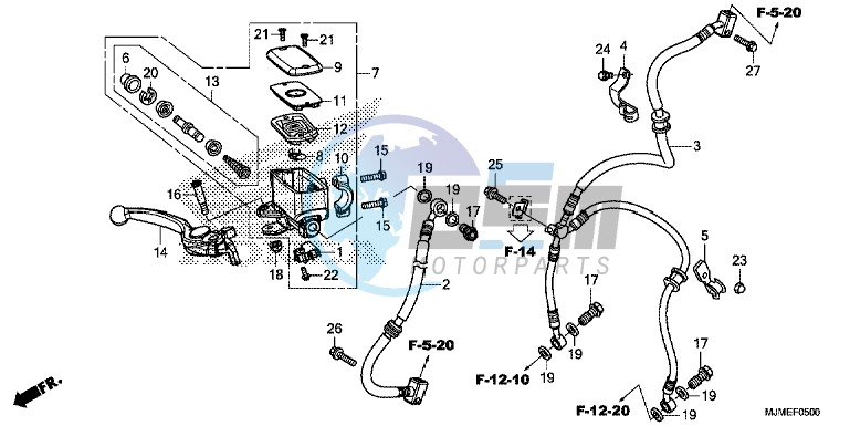 FRONT BRAKE MASTER CYLINDER